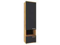 Crown 11 (гостиная) Шкаф МЦН (01) (Дуб золотистый/Графит) 