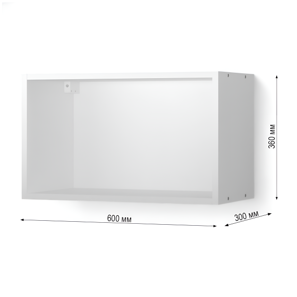 НОВА  Корпус шкафа над вытяжкой 600  h -360 / Белый