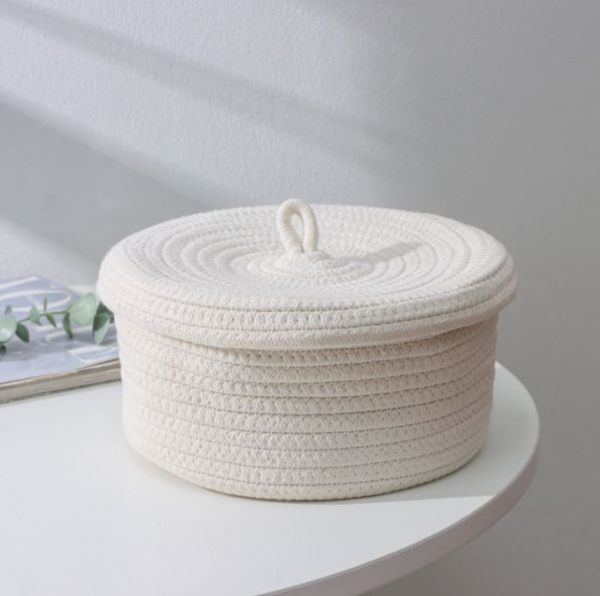 Корзина для хранения ручного плетения "Бэлл"