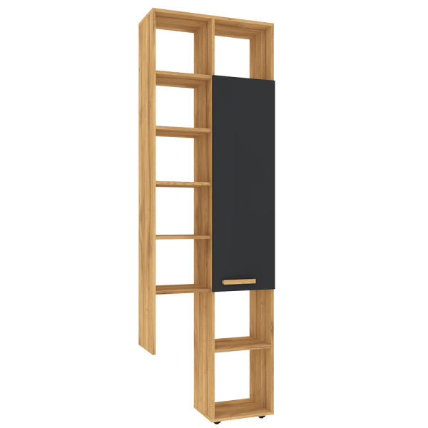 Crown 22 (гостиная) Шкаф МЦН (01) (Дуб золотистый/Графит)