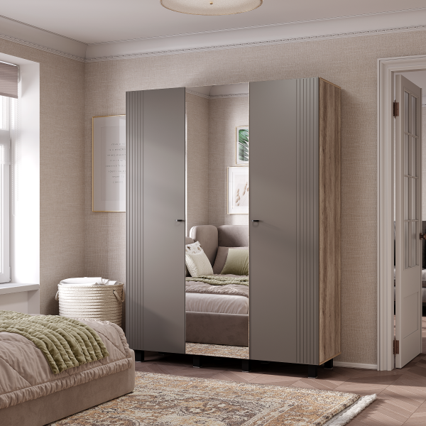 Олива Шкаф ШК-08 3 дв Дуб каньон/MF14 муссон