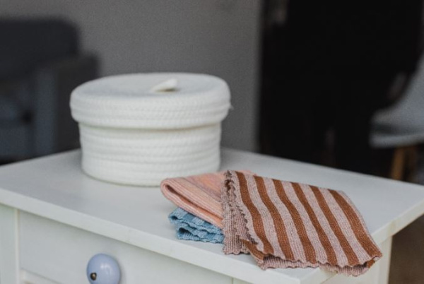 Корзина для хранения ручного плетения "Бэлл"