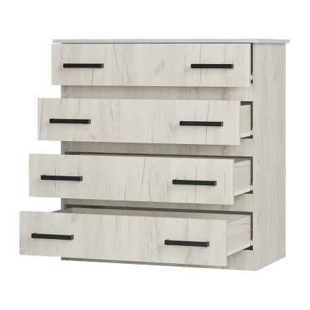 Комод Стандарт № 6  Дуб крафт белый/