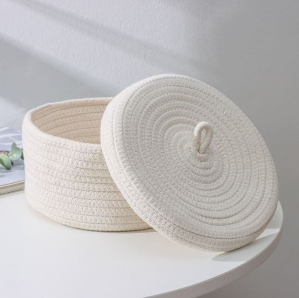 Корзина для хранения ручного плетения "Бэлл"