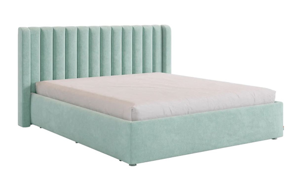 Ева Кровать 1600*2000 с основанием/Мята велюр
