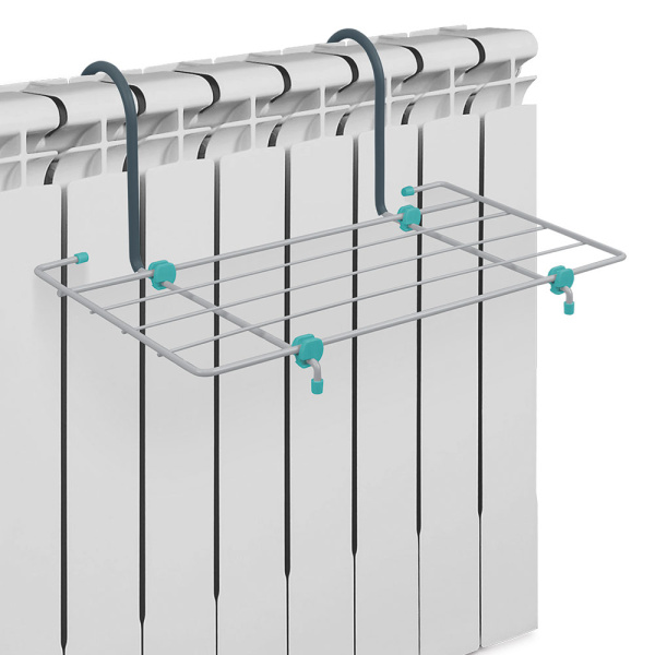 Сушилка для белья на батарею "НИКА"(650) СБ5-65 сер/бел