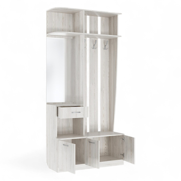 Прихожая БН-196 веш с зерк 1000*410*2100 (Сосна Лофт)