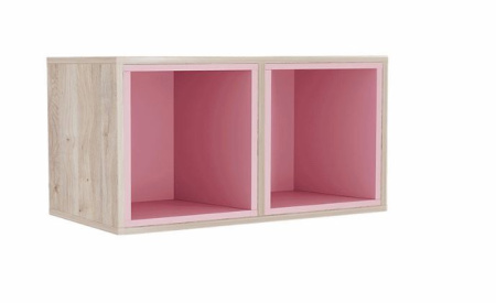 "Лайк" Полка навесная 43 + вкладыш 47(дуб мария/роуз)