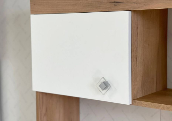 Форсаж Стеллаж (дуб крафт золотой/белый) без принта