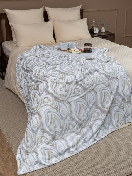 Плед Texrepublic фланель печатный скрутка ЕВРО 93311