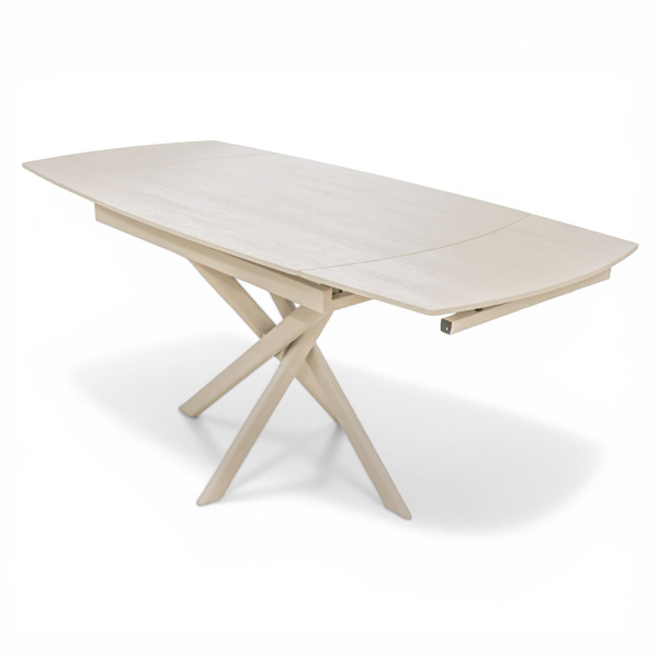 Стол DTM 0410 CS,110+30+30*80*76,Керамика цвет Бежевый 705, ножки Бежевые 9071