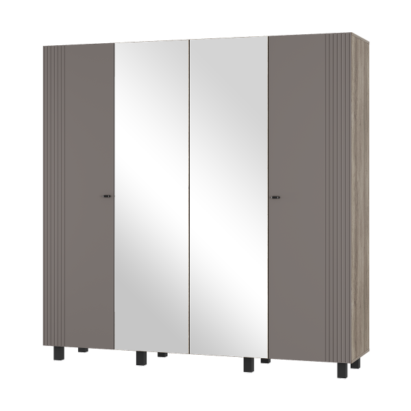 Олива Шкаф ШК-13 4 дв Дуб каньон/MF14 муссон