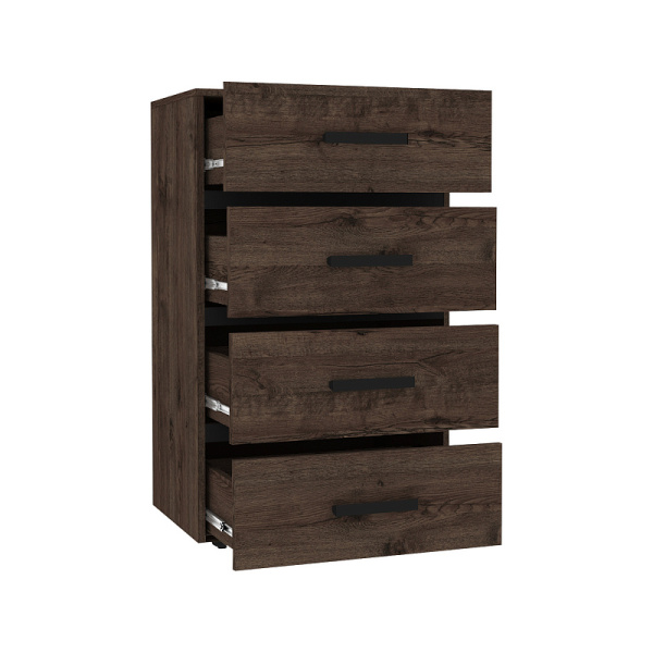 Nature 45 Комод Дуб Апрель темный-Черный