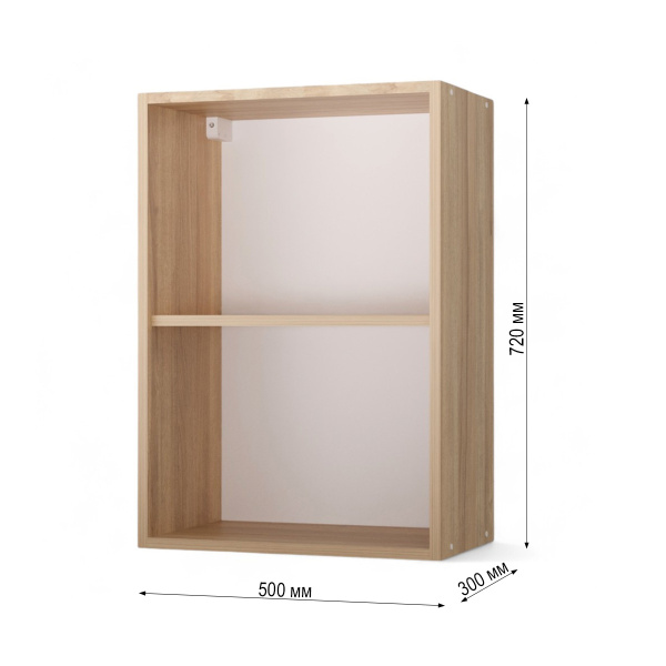 НОВА Корпус шкафа настенного 1-но дверного 500 / Дуб сонома