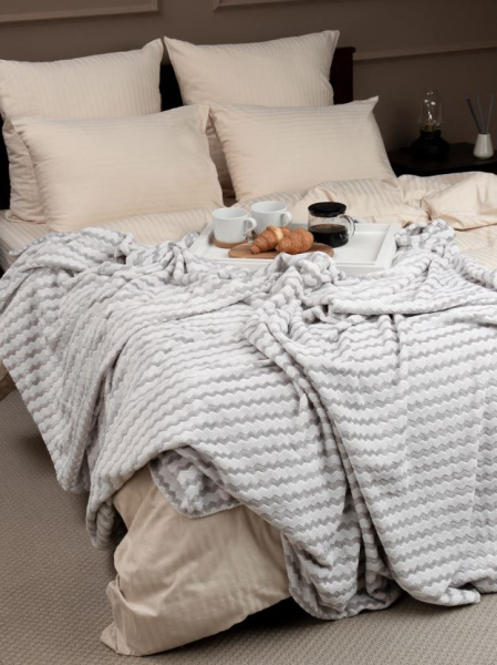 Плед фл Texrepublic жакр.двухцв размер 200*220 92572