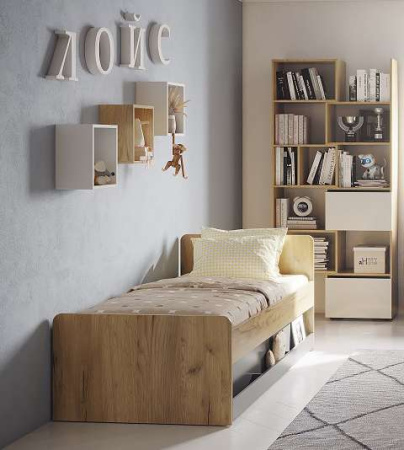 Стеллаж-трансформер Лойс 95 Дуб золотистый/ Графит