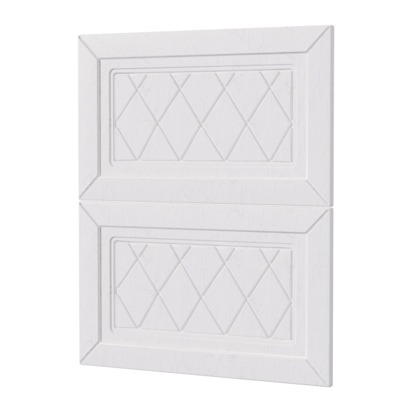 Фасад РОМБ белый 2 ящика 600