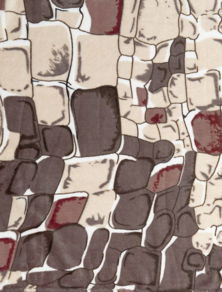 Плед Texrepublic фланель печатный Евро 86563 камешк