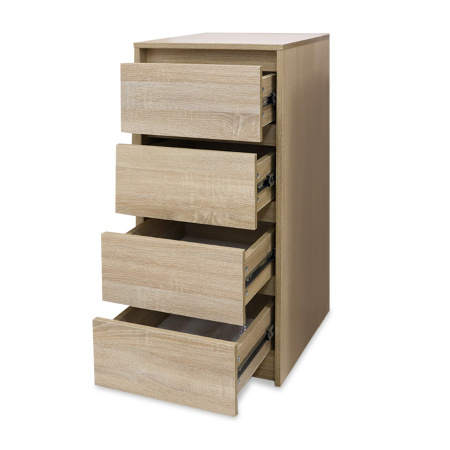 Комод Венсен 4 ящика Дуб Сонома