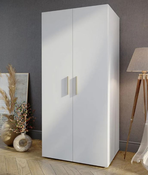 Шкаф 2-х дверный Алекс Белый